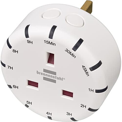 Brennenstuhl Digital Countdown Timer / Timer Plug Socket with integrated LED Display (Timer socket outlet for indoor use, countdown adjustab 1