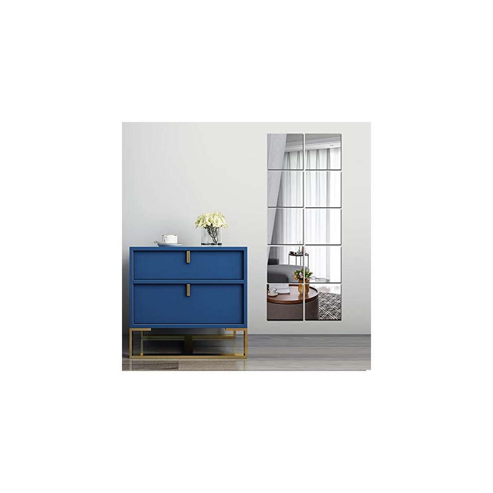 Beser Lee Full Length Wall Mirrors, Body 10pcs Acrylic 10 Pieces, Blue - Image 2
