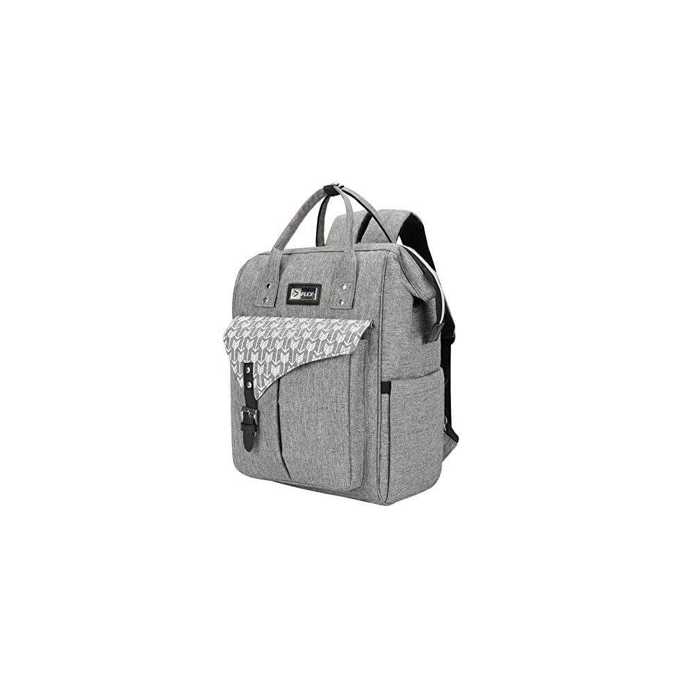 Flex Baby Diaper/Nappy Changing Backpack Bag | Baby Hospital Bag | Baby/Mummy Bag With Portable Changing Mat| Multifunction Baby Bag ( W Grey Flex Value