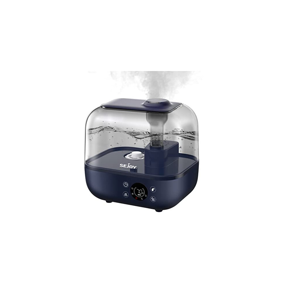 Sejoy Humidifiers for Bedroom Large Room 5L Quiet Ultrasonic Warm & Cool Mist Humidifier, Auto-Shut Off Humidifiers for Babies Nursery Bedro