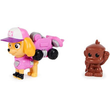 Paw Patrol Big Truck Pups Skye Action Figure with Clip-on Rescue Drone, Command Center Pod and Animal Friend Kids Toys for Ages 3 and up