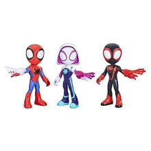 Marvel Spidey and His Amazing Friends Supersized Hero Figures Multipack, 3 Large Action Figures, Preschool Super Hero Toy for Kids Ages 3 an