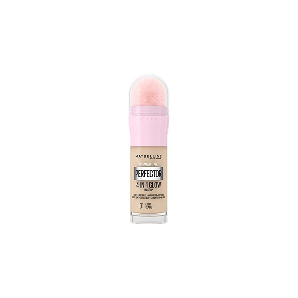 Maybelline New York Instant Anti Age Rewind Perfector, 4-In-1 Glow Primer, Concealer, Highlighter, Self-Adjusting Shades, Evens Skin Tone wi