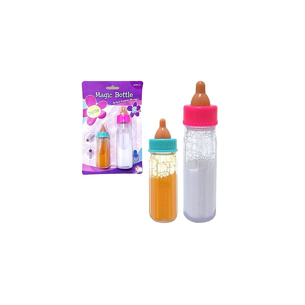 Ram Milk Bottle Pretend Play Childrens Baby Doll Magic Feeding Bottles Milk Juice Bottles