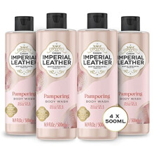 Imperial Leather Pampering Shower Gel - Mallow & Rose Milk Fragrance , Signature Oil Blend with Creamy Lather - Gentle Skin Care Bulk Buy (4
