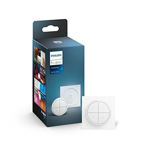 Philips Télécommande Tap Dial Switch - PHILIPS HUE - Blanc - Contrôle plusieurs pièces - Compatible Alexa - Intérieur