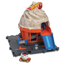 Hot Wheels City Track Set com 1 pista de carro que se conecta a outros sets de sorveteria Playset