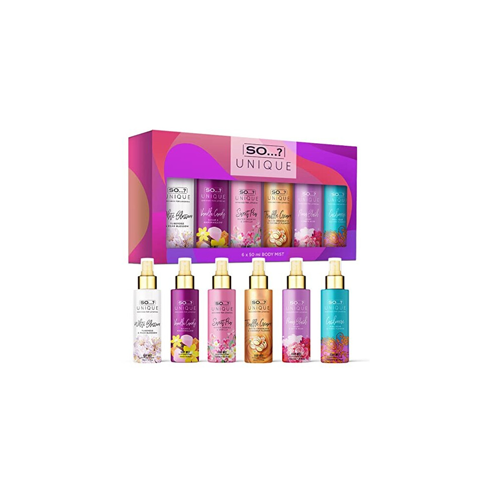 Soâ¦? Soã¢? Unique Grande Womens Mini Mist Gift Set, Body Mist Fragrance Spray (6X50ml)