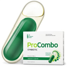 ProCombo - The Smart synbiotic with targeted delivery of The Good Bacteria. Double Capsule and Liquid Formula for Fast Results. 1 Capsule pe