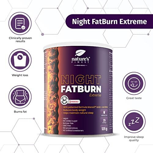 Nature's Finest Night FatBurn Extreme Weight Loss 4in1 Slim Fast