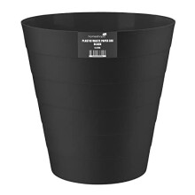 Homeshopa Plastic Waste Paper Bin, 6L Round Waste Basket Trash Can, Lightweight Rubbish Bin for Kitchen, Bedroom, Bathroom, Open-Top Design,