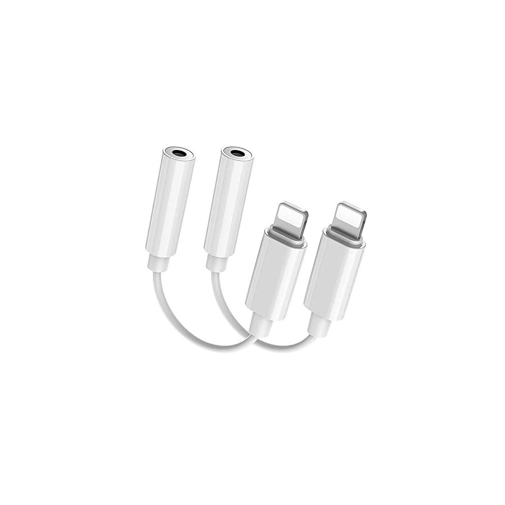 (2Pack) Headphone Adapter for i-Phone to 3.5 mm Headphone Jack Adapter Aux Audio Cable Headphone Converter Compatible with i-Phone 13/13 Pro