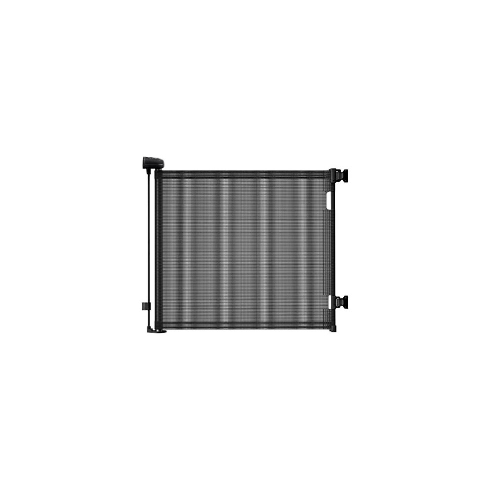 Autolock Retractable Safety Gate For Babies And Pets, Mesh Baby Gate Or Mesh Dog Gate,Extends Up To 55" Wide,33" Tallï¼One Handed Operation Eyeleaf