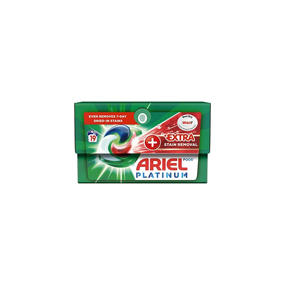 Ariel All-in-1 PODS Laundry Detergent Washing Liquid Tablets / Capsules, 76 Washes (4x19) , With Platinum Extra Stain Removal, Deep Down Cle