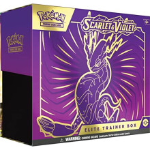 Pokémon TCG: Scarlet und Violet Elite Trainer Box - Miraidon Lila (1 Promo-Karte, 9 Booster und Zubehör)
