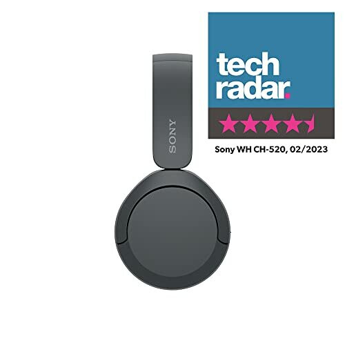 Sony WH-CH520 Wireless Bluetooth Headphones - up to 50 Hours Battery Life  with Quick Charge, On-ear style - Black