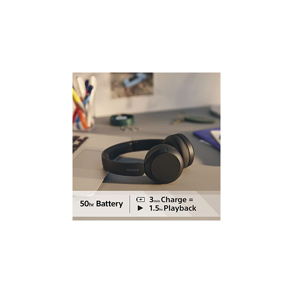 sony-wh-ch520-wireless-bluetooth-headphones---up-to-50-hours-battery-life-with-quick-charge--on-ear-style---black