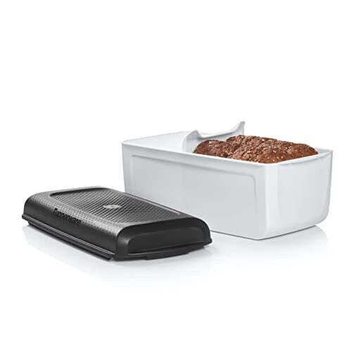 Tupperware BreadSmart Junior - Innovative Bread Bin Keeps Baked Goods Fresher For Longer - Kitchen Storage Box for Bread, Pastries and Crois