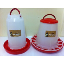 P&T Poultry 3Kg Feeder & 3Ltr Drinker For Chickens/Hens/Ducks/Chicks