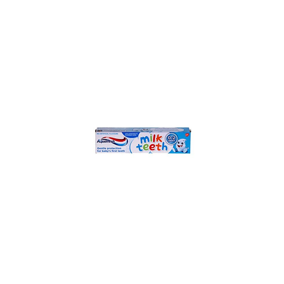 Aquafresh Milk Teeth Toothpaste 0-3 Years (50ml, Flouride Protection, 1000ppm)