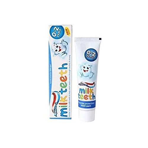 Aquafresh Milk Teeth Toothpaste 0-3 Years (50ml, Flouride Protection, 1000ppm) 1
