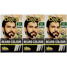 Bigen Mens Beard Colour (Brown, Black) (Pack of 3)-B102