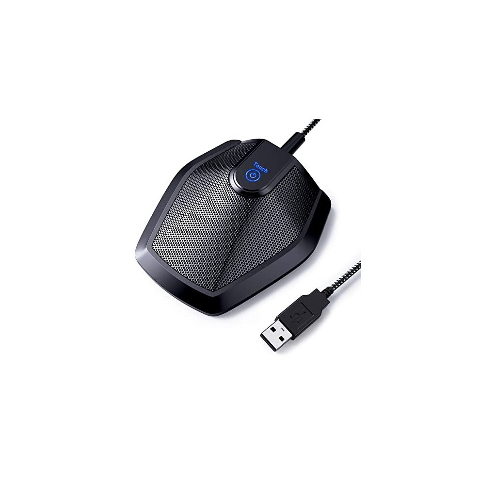 Tonor Usb Conference Microphone, Omnidirectional Boundary Condenser Pc Microphones For Conference Meeting Plug & Play With Mute Buttom Compa 5061240491527