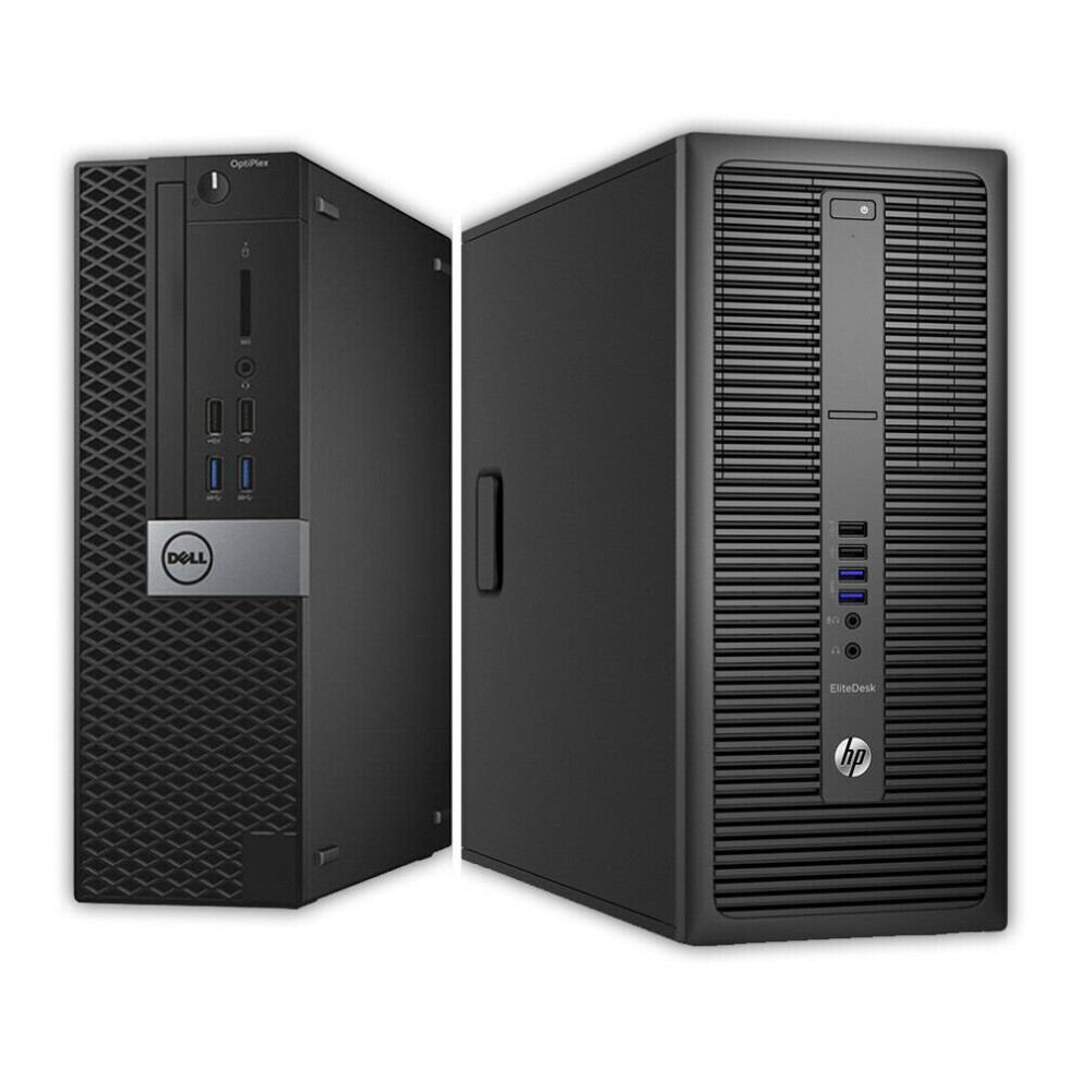 Joblot 5 X Dell HP Core i5 6th Gen PCs 8GB 500GB HDD Windows 10 pro