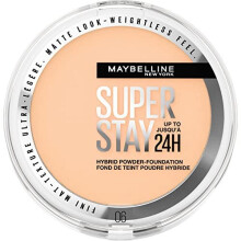 Maybelline Powder Foundation, Long-lasting 24H Wear, Medium to Full Coverage, Transfer, Water & Sweat Resistant, SuperStay 24H Hybrid Powder