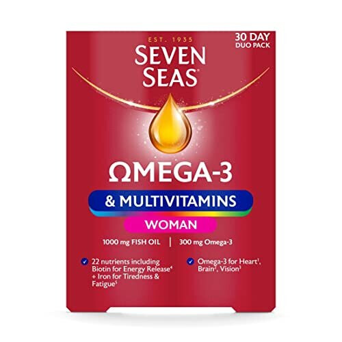 Seven Seas Omega3 & Multivitamins Woman, With Biotin and Iron, 30Day