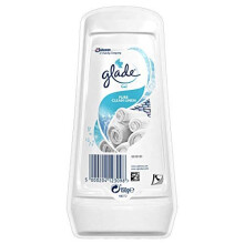 Glade Solid Gel Air Freshener, Odour Eliminator for Home & Bathroom, Clean Linen, Pack of 8 (8 x 150g), Packaging May Vary