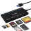 Card Reader USB 3.0, Rocketek 7 in 1 Memory Card Reader, USB 3.0 (5Gbps) High Speed CF/SD/TF/XD/MS/Micro SD Card Solt All in one Card Reader 1