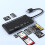Card Reader USB 3.0, Rocketek 7 in 1 Memory Card Reader, USB 3.0 (5Gbps) High Speed CF/SD/TF/XD/MS/Micro SD Card Solt All in one Card Reader 9