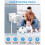 Plug Adapter with 3 USB, 4 Way Multi Plug Extension USB C Wall Socket Adaptor, 13A UK 3 Pin Cube Multiplug Switched Power Extender for Home, 5