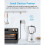 Plug Adapter with 3 USB, 4 Way Multi Plug Extension USB C Wall Socket Adaptor, 13A UK 3 Pin Cube Multiplug Switched Power Extender for Home, 4