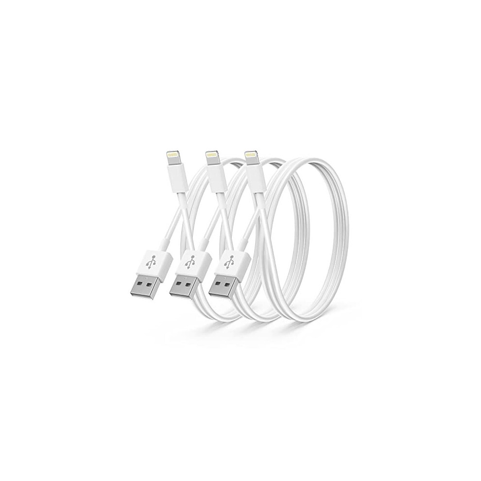 3Pack Apple MFi Certified iPhone Charger 2M,iPhone Lightning to USB A Cable 2 Meters,Fast Charging Cable Lead for iPhone 12 SE 2020 11 Xs Ma