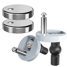 Quick Release Toilet Seat Fixings, Ancable Quick Release Toilet Seat Hinges Top Fittings Universal Toilet Seat Hinge Fittings for WC Toilet