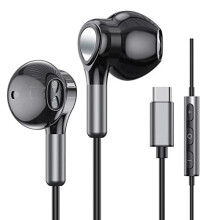 USB-C Headphones with Microphone for Samsung Galaxy S22 Ultra/S21 FE/S20, Pixel, iPad Pro - In-Ear Wired Earbuds