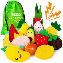 Sensory Bean Bag,Texture Sensory Beanbags,12 Fidget Sensory Toys for for Autism, Fruit Sensory Bean Bags with Storage Bag, Sensory Toys for