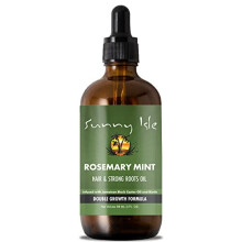 Sunny Isle Rosemary Mint Hair and Strong Roots Oil 3oz, Infused with Biotin & Jamaican Black Castor Oil to Strengthen and Nourish Hair Folli