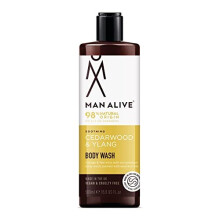 MAN ALIVE Shower Gel for men, 500ml mens body wash & face wash contains a masculine scent, Vegan, SLS Free & sulfate free formula. ideal men