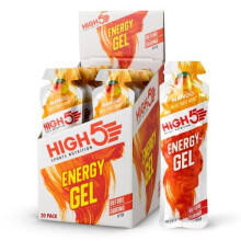 HIGH5 Energy Gel Quick Release Energy On The Go from Natural Fruit Juice (Mango, 20 x 40g)