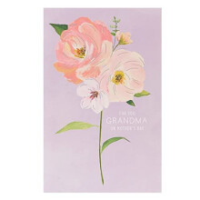 UK Greetings Mother's Day Card for Grandma With Envelope - Flower Design