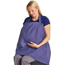 Breastfeeding Cover with Pockets - Soft and Breathable Nursing Cover Breastfeeding - Breast Feeding Coverall (Navy Blue)