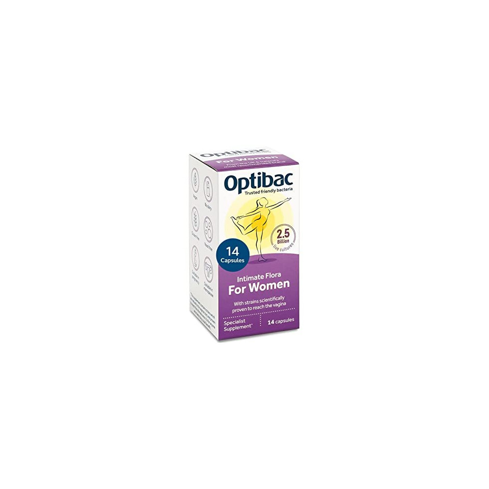 Optibac Probiotics for Women - Vegan Probiotic Supplement with 2.5 Billion Bacterial Cultures, Scientifically Formulated for Vagina Flora -