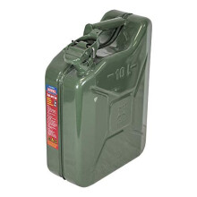 Faithfull FAIAUJERRY10 10 Litre Metal Jerry Can UN App, GS TUV Certified - Green