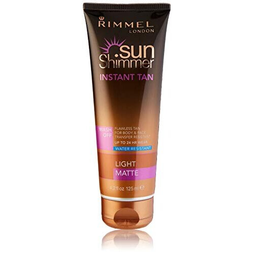 Rimmel Sunshimmer Water Resistant Instant Tan Wash Off Matte - Light