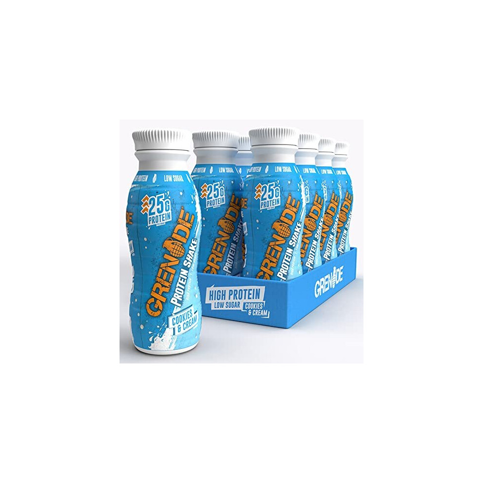 High Protein Shake, 8 X 330 Ml - Cookies And (Packaging May Vary) Grenade/Cream
