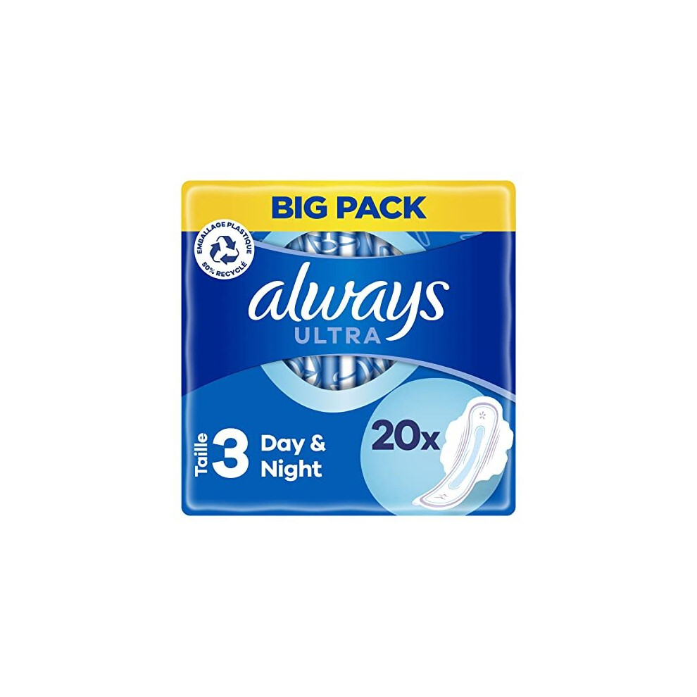 Always - 20x Ultra Day & Night Sanitary Pads Size 3 with Wings - 1 Piece