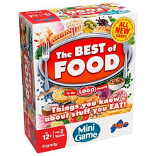 Drumond Park The LOGO Best of Food Mini Board Game - The Family Board Game of Brands and Products You Know and Love, Mini Travel Board Games